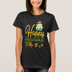 Camiseta Jamaica Birday Cake Feliz Aniversário para Mim 2