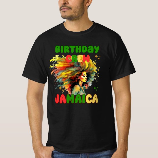 Camiseta Jamaica Birthday Girl Mating Crew Viagem Group (Frente)