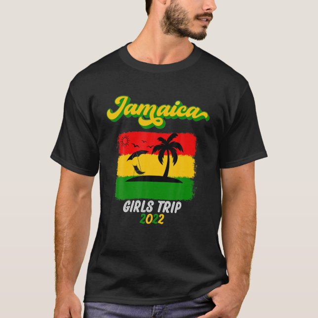 Camiseta Jamaica Caribbean Family Vacay Girls Couples Trip (Frente)