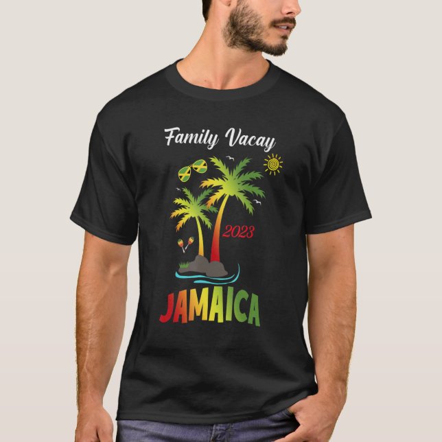 Camiseta Jamaica Caribe Family Vacation 2023 Girls Trip_ (Frente)