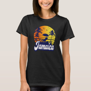 Camiseta Jamaica Caribe Sunset Beach Retro Premium