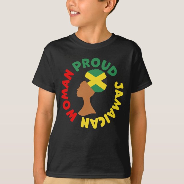 Camiseta Jamaica Country Flag Roota Mulher Jamaicana Orgulh (Frente)