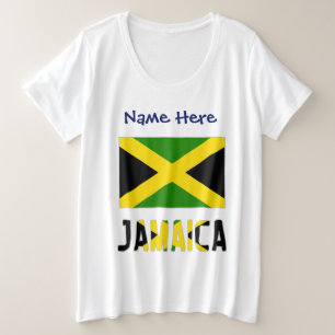 Camiseta Jamaica e Bandeira da Jamaica Personalizados