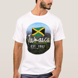 Camiseta "Jamaica Est. 1962" Blue Mountains With Flag