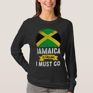 Camiseta Jamaica Está Chamando Deve Ir Para Férias Familiar