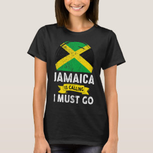 Camiseta Jamaica Está Chamando Deve Ir Para Férias Familiar