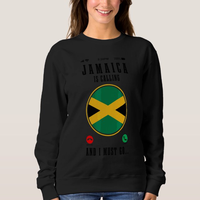 Camiseta Jamaica Está Chamando E Eu Devo Ir   Bandeira Jama (Frente)