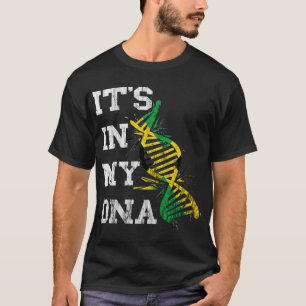 Camiseta Jamaica Está no meu DNA Orgulho jamaicano Raízes c