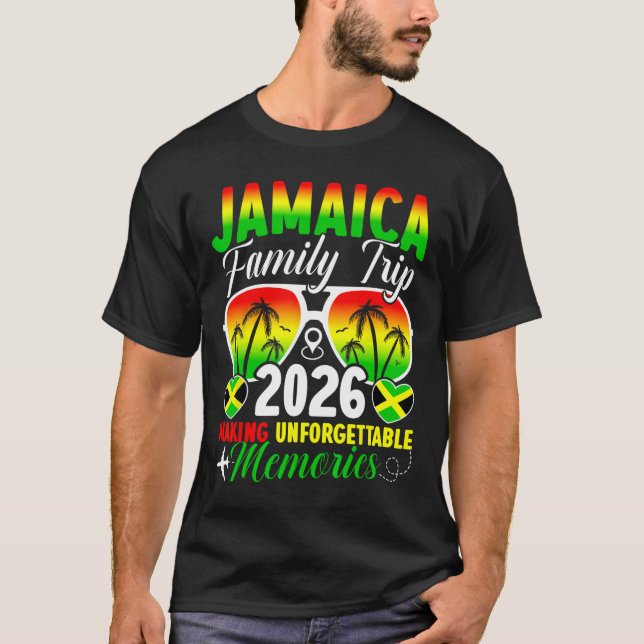 Camiseta Jamaica Family Trip 2026 Making Memories Jamaica V (Frente)