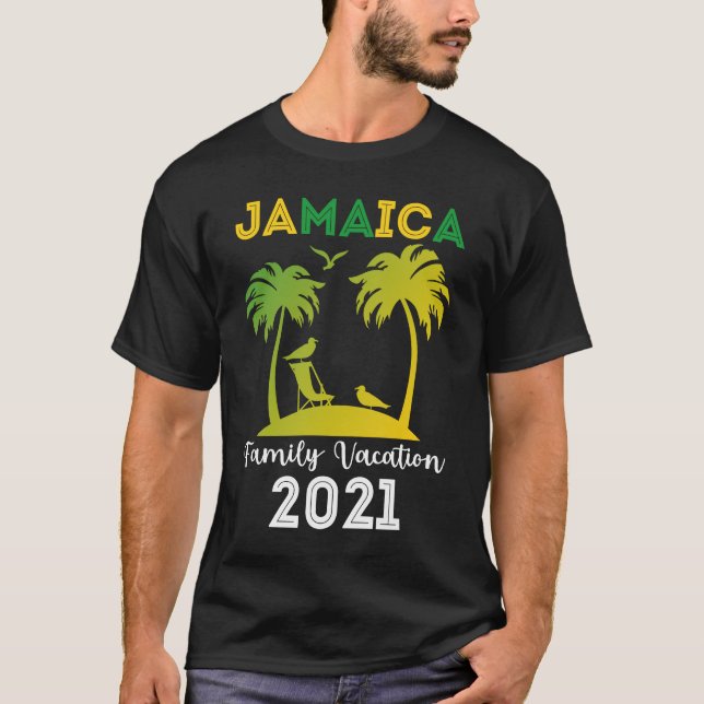 Camiseta Jamaica Family Vacation 2021 , Summer Say (Frente)