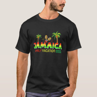 Camiseta Jamaica Family Vacation 2022 Music Engraçado