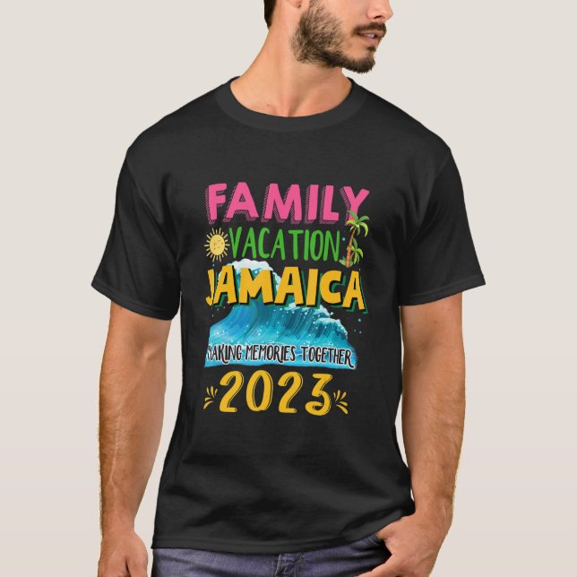 Camiseta Jamaica Family Vacation 2023 Matching Family Summe (Frente)