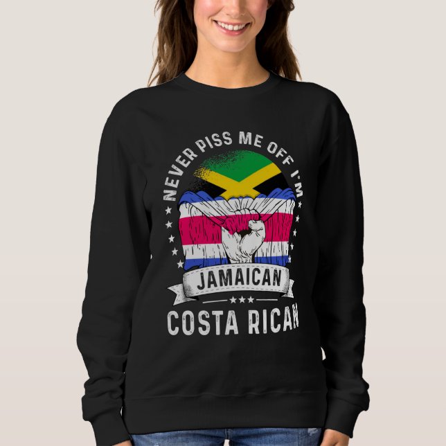 Camiseta Jamaica Flag Costa Rica Grown Humor Citizen Pride (Frente)