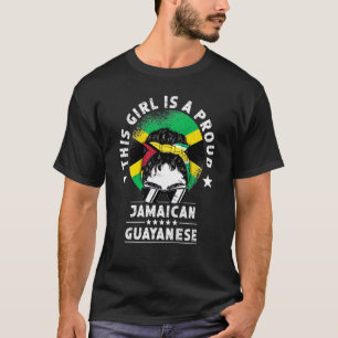 Camiseta Jamaica Flag Guyana cultivou mulheres orgulho cida