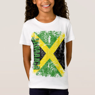 Camiseta JAMAICA Flag Vintage afligiu JAMAICA