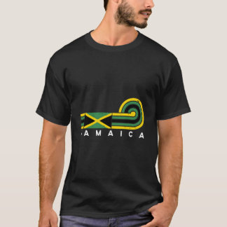 Camiseta Jamaica Flag Vintage angustiada Jamaica Souvenir
