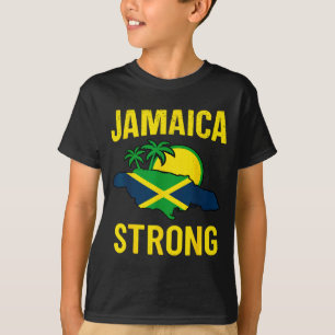 Camiseta Jamaica Forte Eu Amo Bandeira Jamaicana Coração Mu