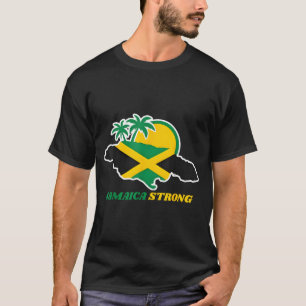 Camiseta Jamaica Forte Eu Amo Bandeira Jamaicana Coração Mu