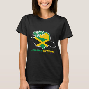 Camiseta Jamaica Forte Eu Amo Bandeira Jamaicana Coração Mu