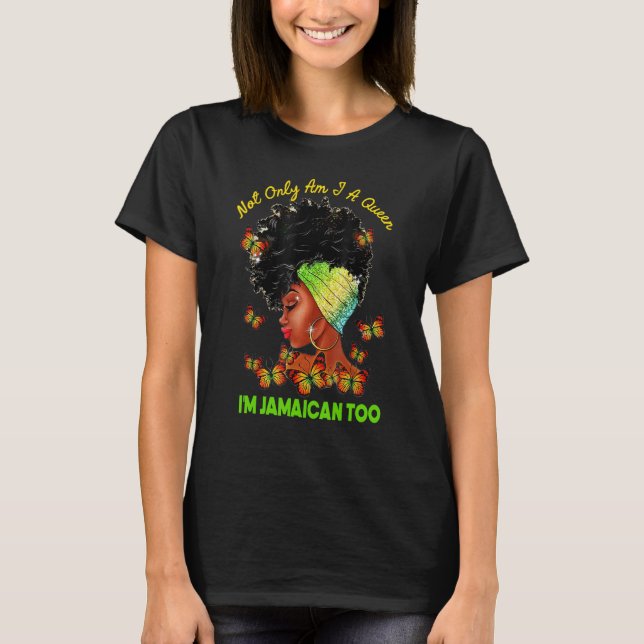 Camiseta Jamaica Girl não sou apenas uma rainha que sou jam (Frente)