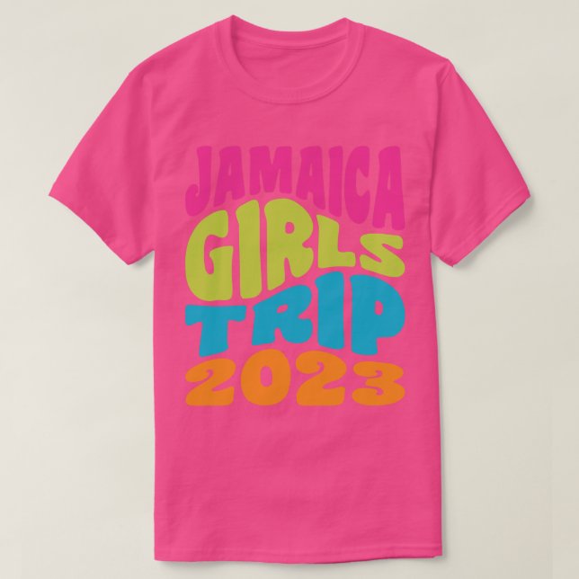 Camiseta Jamaica Girls Trip 2023 shirts for Women Matching (Frente do Design)