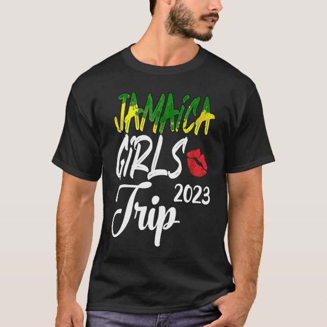 Camiseta Jamaica Girls Trip 2023 Women's Bachelorette RoadT (Frente)