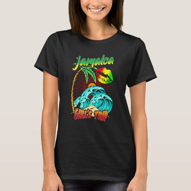 Camiseta Jamaica Girls Trip Weekend Gateway Besties Group M (Frente)