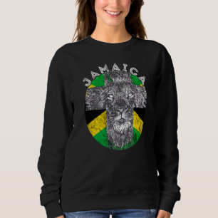 Camiseta Jamaica Heritage Lion Head Jamaican Flag Roots