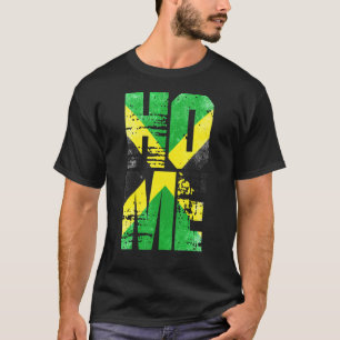 Camiseta Jamaica Home Rastafarian Reggae Vintage Jamaican F