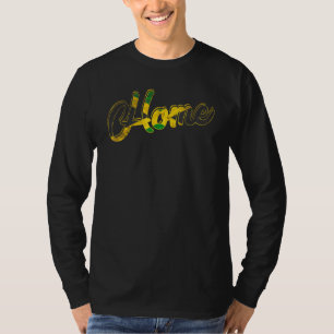 Camiseta Jamaica Home Rastafarian Reggae Vintage Jamaican F