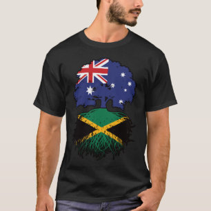 Camiseta Jamaica Jamaican australiano - Raízes de Árvore da