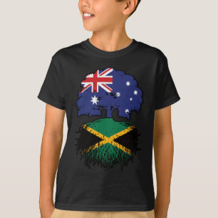 Camiseta Jamaica Jamaican australiano - Raízes de Árvore da