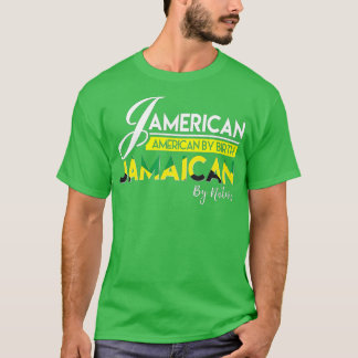 Camiseta Jamaica Jamerican Jamaican American Flag
