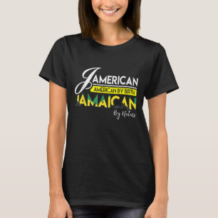 Camiseta Jamaica Jamerican Jamaican American Flag C,