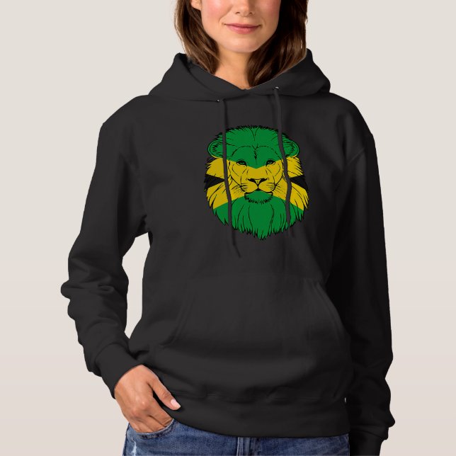 Camiseta Jamaica Lion Jamaican Flag Caribbean Holiday Regga (Frente)