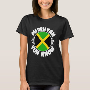 Camiseta Jamaica Mi Deh Yah Yuh Conhece Bandeira jamaicana