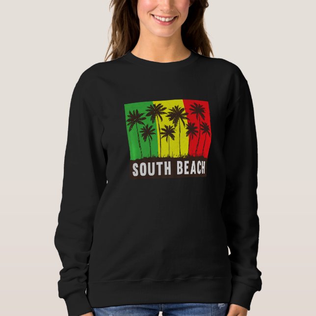 Camiseta Jamaica Miami South Beach Fl Rasta Flag Miami Jama (Frente)