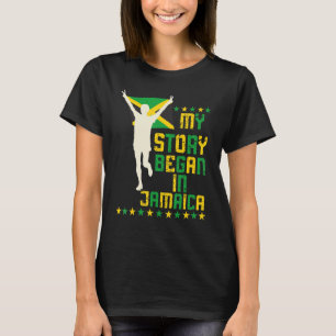 Camiseta Jamaica Minha História Começou Na Jamaica Orgulho