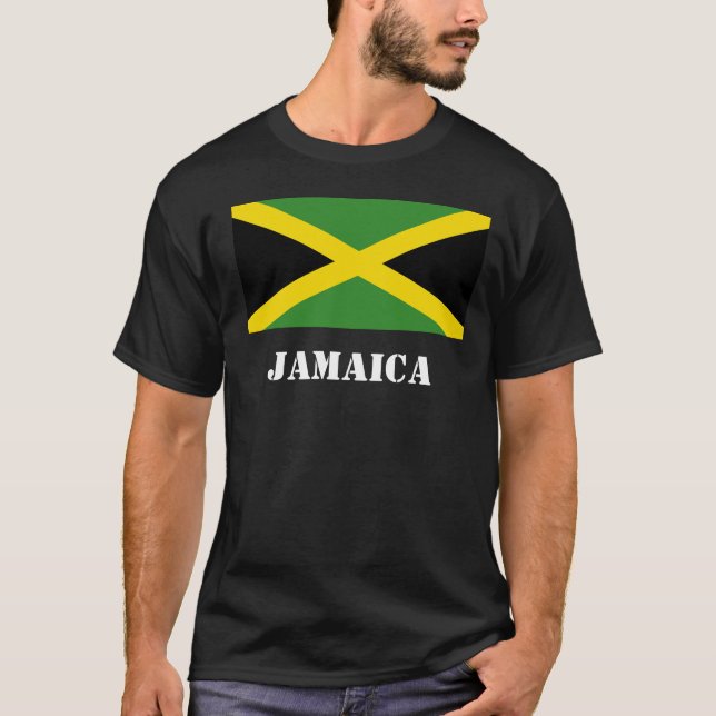 Camiseta Jamaica negra (Frente)
