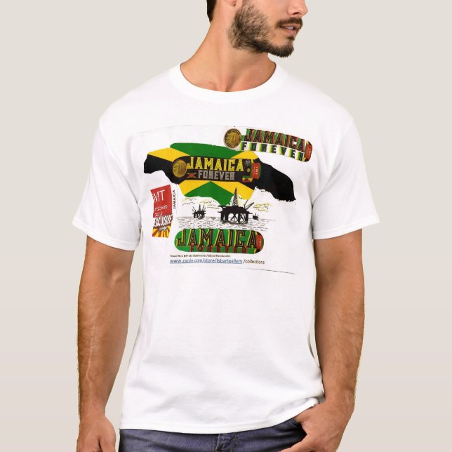 CAMISETA JAMAICA ÓLEO PARA TERRA (Frente)