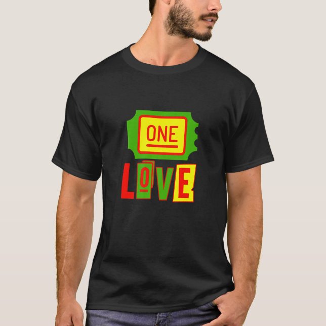 Camiseta Jamaica One Love Reggae Rasta Reggae (Frente)