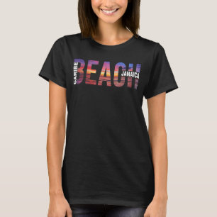 Camiseta Jamaica Palm Trees Beach Caribe Vacage Família 2