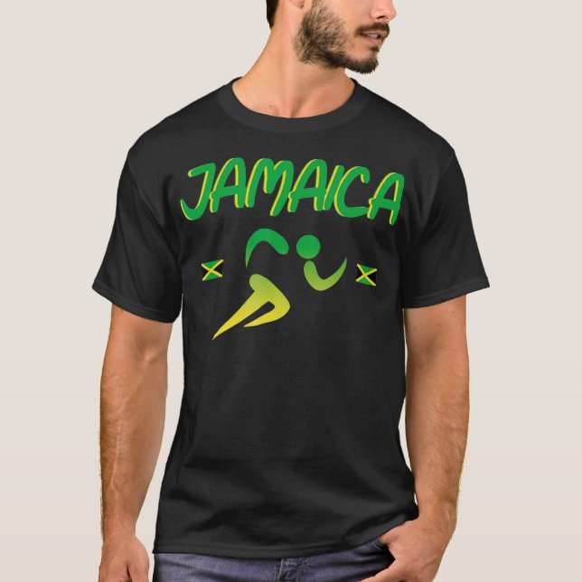 Camiseta Jamaica Pride Track and Field Running 2021 Souveni (Frente)