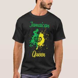 Camiseta Jamaica: Rainha jamaicana Orgulhosa Jamaica Mulher