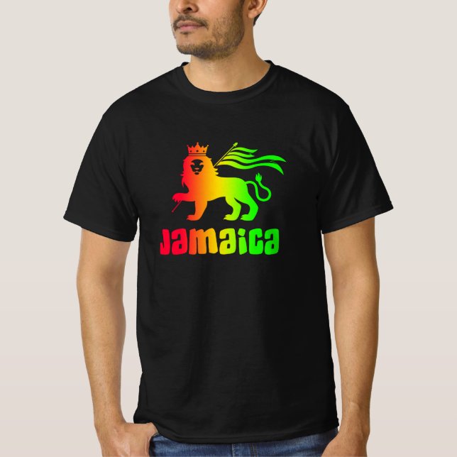 Camiseta Jamaica Rasta Lion (Frente)