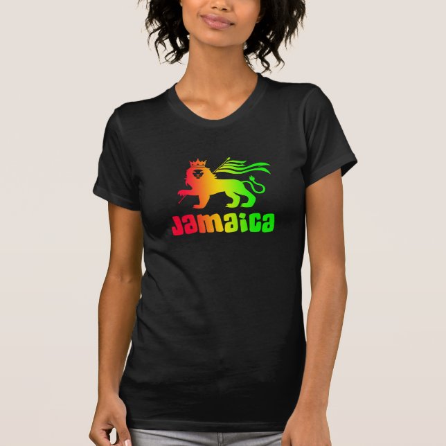 Camiseta Jamaica Rasta Lion (Frente)
