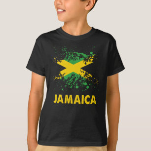 Camiseta Jamaica Retro WaterColor Jamaican Flag