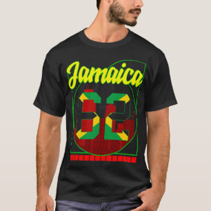 Camiseta Jamaica Shirt, Jamaica 62 Jamaican Flag Design