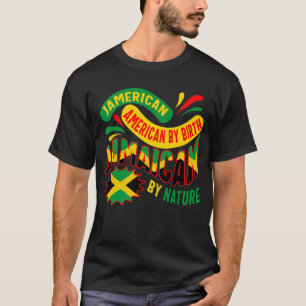Camiseta Jamaica Shirt, Jamerican American Flag