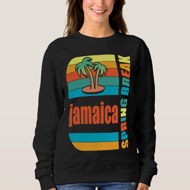 Camiseta Jamaica Spring Break High School Retro Beach Graph (Frente)